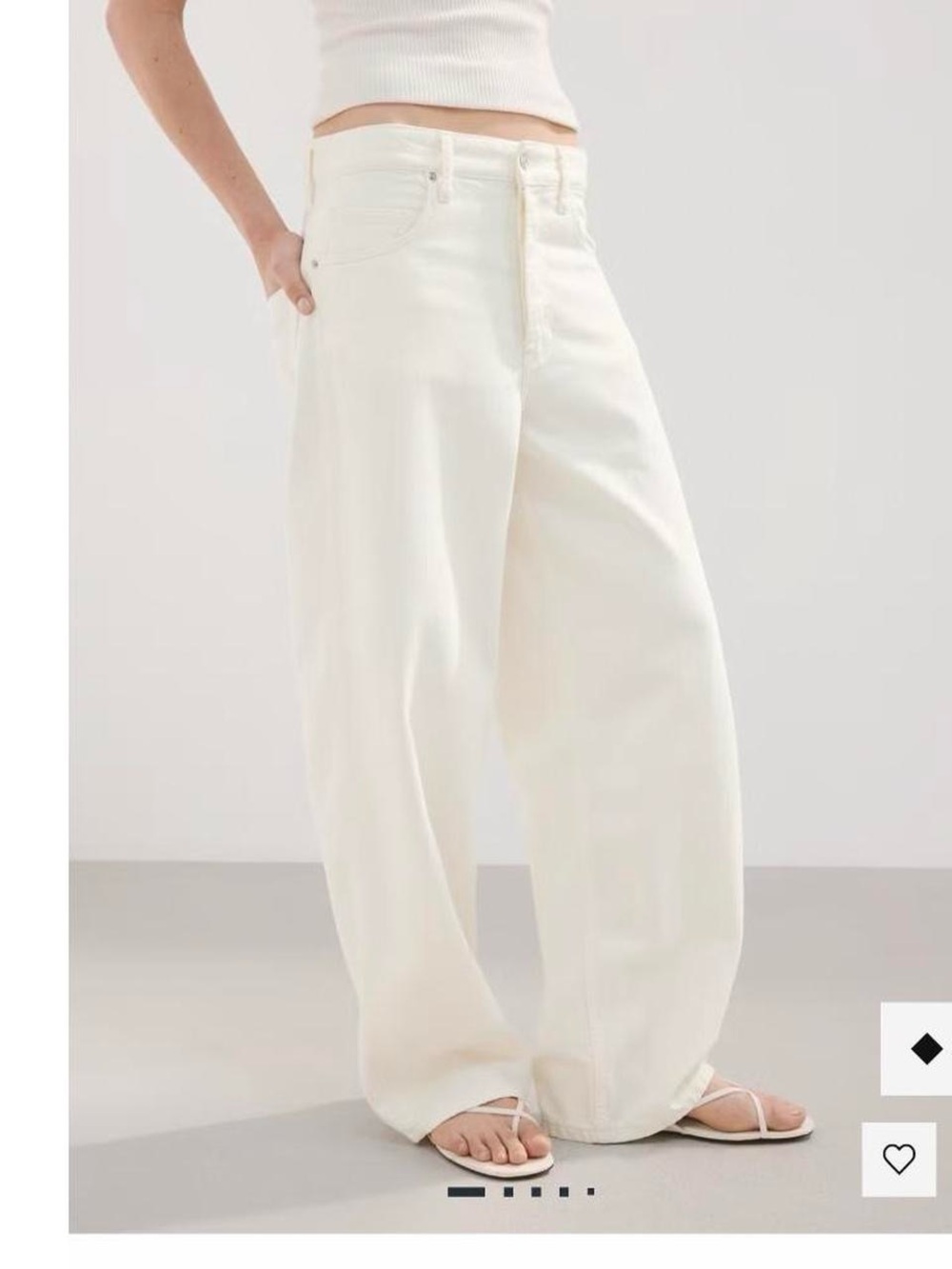 Mango low rise balloon jeans baggy 100% cotton!